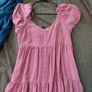 boho puff sleeve dress